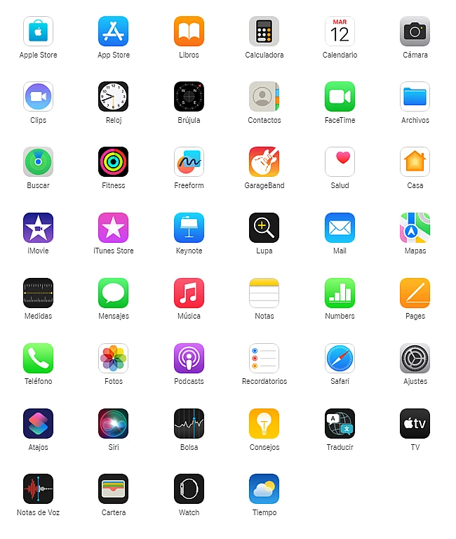 apps integradas iphone